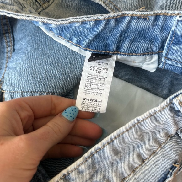 SHEIN Light Blue Denim Wash Mini Skirt - Picture 7 of 9